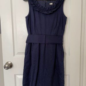 J.Crew Ruffled Collar Sleeveless Dress